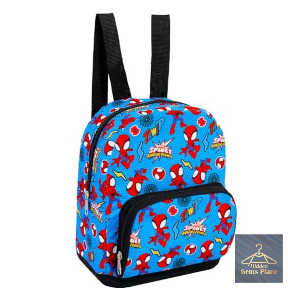 Spiderman Mini Backpack 10" Adjustable Straps Can… - image 2